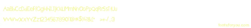 ChocolatBleu-Schriftart – Gelbe Schriften
