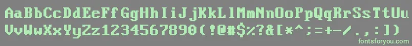 Más sobre la fuente VideoterminalscreenNormalBold fuente VideoterminalscreenNormalBold – Fuentes Verdes Sobre Fondo Gris
