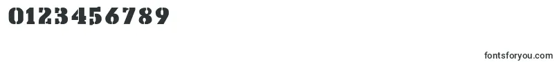 StencilExport Font – Fonts for Numbers and Digits