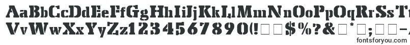 Шрифт StencilExport – мужские шрифты