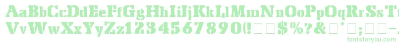 StencilExport Font – Green Fonts