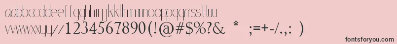 MlSansStd Font – Black Fonts on Pink Background