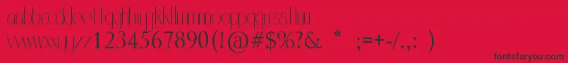 MlSansStd Font – Black Fonts on Red Background