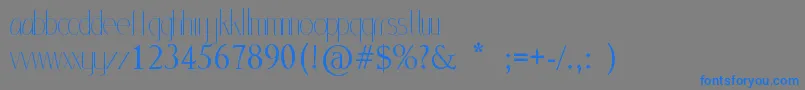 MlSansStd Font – Blue Fonts on Gray Background