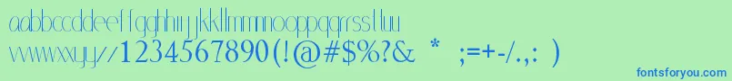 MlSansStd Font – Blue Fonts on Green Background