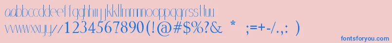 MlSansStd Font – Blue Fonts on Pink Background