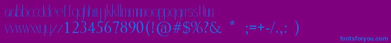 MlSansStd Font – Blue Fonts on Purple Background