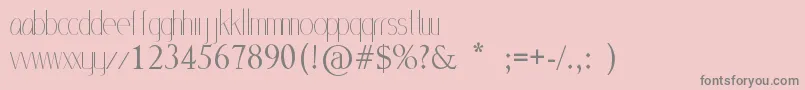 MlSansStd-Schriftart – Graue Schriften auf rosa Hintergrund