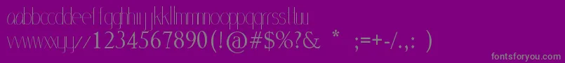 MlSansStd Font – Gray Fonts on Purple Background