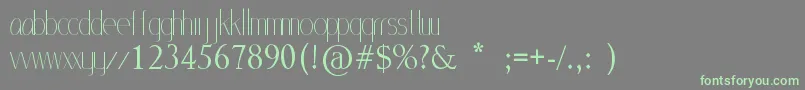 MlSansStd Font – Green Fonts on Gray Background