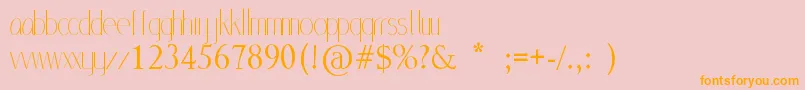 MlSansStd Font – Orange Fonts on Pink Background