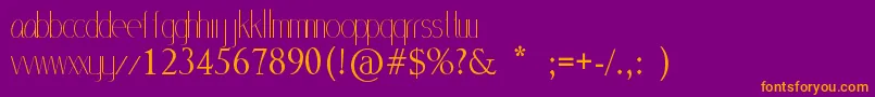 MlSansStd Font – Orange Fonts on Purple Background