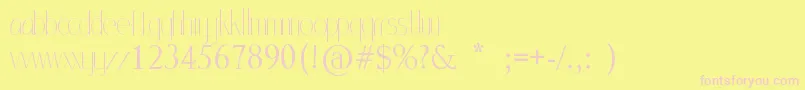 MlSansStd Font – Pink Fonts on Yellow Background