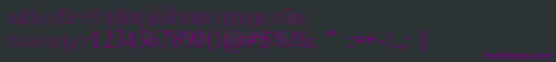 MlSansStd Font – Purple Fonts on Black Background