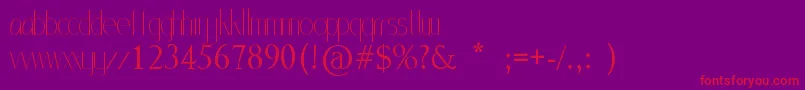 MlSansStd Font – Red Fonts on Purple Background