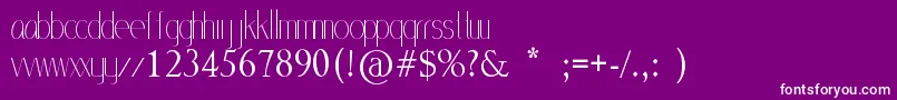 MlSansStd Font – White Fonts on Purple Background