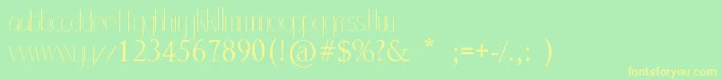 MlSansStd Font – Yellow Fonts on Green Background