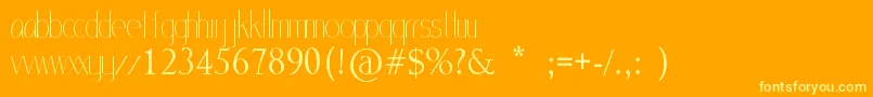 MlSansStd Font – Yellow Fonts on Orange Background