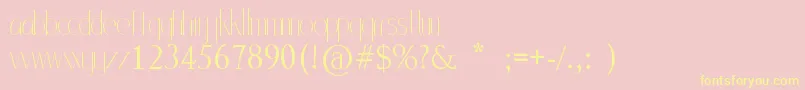 MlSansStd Font – Yellow Fonts on Pink Background