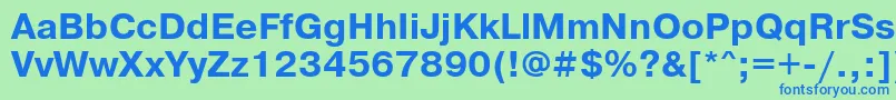 PragmaticabttBold Font – Blue Fonts on Green Background