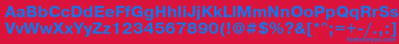 PragmaticabttBold Font – Blue Fonts on Red Background