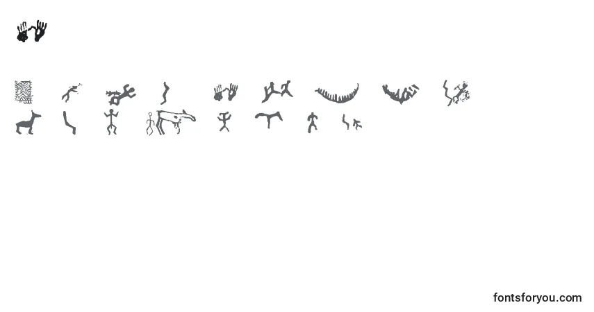 Schriftart Firopa – Alphabet, Zahlen, spezielle Symbole