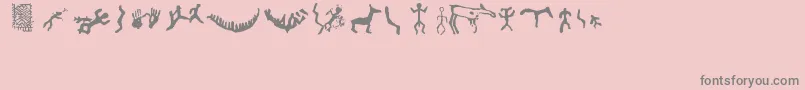 Firopa Font – Gray Fonts on Pink Background