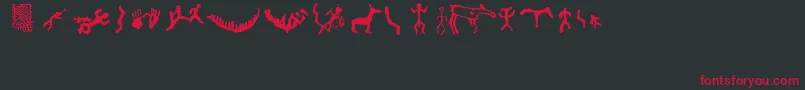 Firopa Font – Red Fonts on Black Background