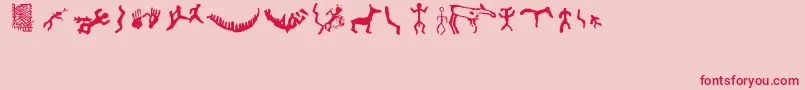 Firopa Font – Red Fonts on Pink Background