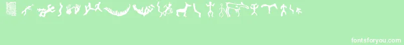 Firopa Font – White Fonts on Green Background