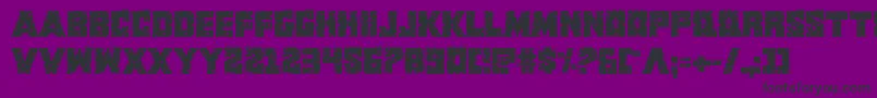 fuente Kcommandorid2 – Fuentes Negras Sobre Fondo Morado