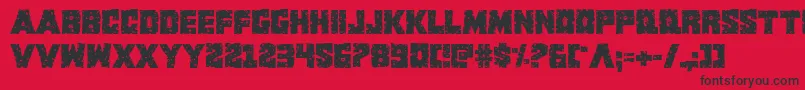 Kcommandorid2 Font – Black Fonts on Red Background