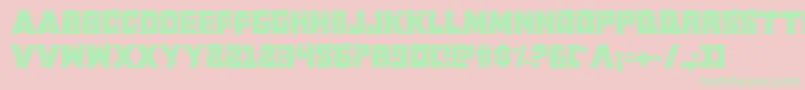 Kcommandorid2 Font – Green Fonts on Pink Background