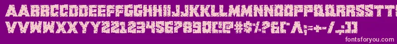 Kcommandorid2 Font – Pink Fonts on Purple Background