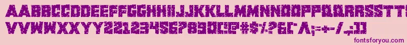 Kcommandorid2 Font – Purple Fonts on Pink Background