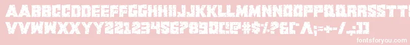 Kcommandorid2 Font – White Fonts on Pink Background