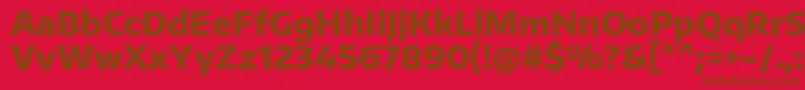 EncodesansExtrabold Font – Brown Fonts on Red Background