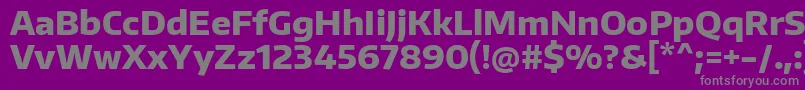 EncodesansExtrabold-Schriftart – Graue Schriften auf violettem Hintergrund