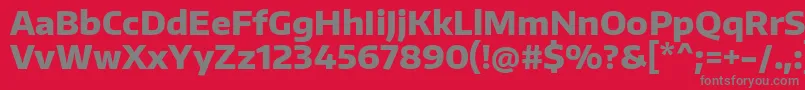EncodesansExtrabold Font – Gray Fonts on Red Background