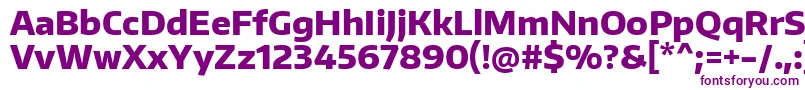 フォントEncodesansExtrabold – 紫色のフォント