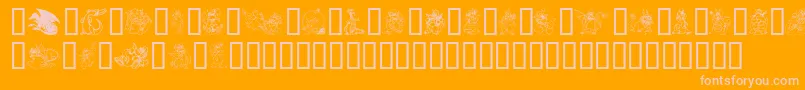 Подробнее о шрифте LisasDragons Шрифт LisasDragons – розовые шрифты на оранжевом фоне