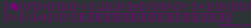 LisasDragons Font – Purple Fonts on Black Background