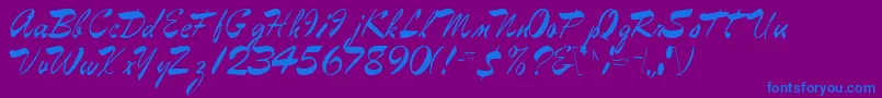En savoir plus sur la police EggbertRegular Police EggbertRegular – polices bleues sur fond violet