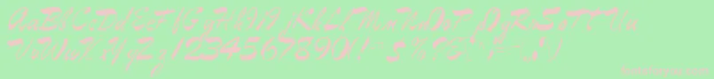 EggbertRegular Font – Pink Fonts on Green Background