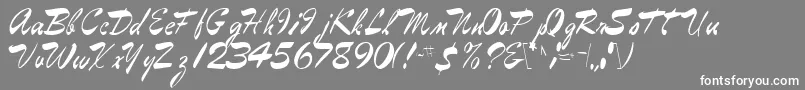 EggbertRegular Font – White Fonts on Gray Background