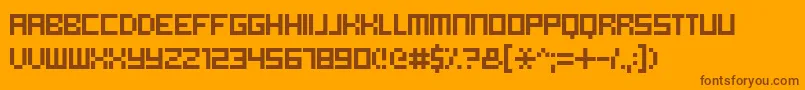 AvalonUi Font – Brown Fonts on Orange Background