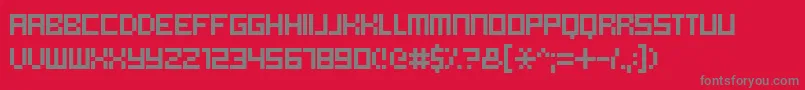 AvalonUi Font – Gray Fonts on Red Background