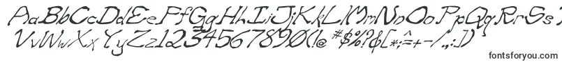 ZippitteyItalic-Schriftart – Dünne Schriften