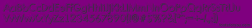 MontrealshadowRegular Font – Black Fonts on Purple Background