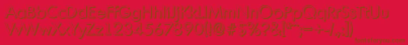 MontrealshadowRegular Font – Brown Fonts on Red Background